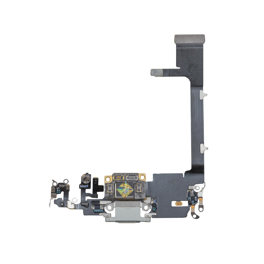 Charging Port With Microphone & Flex For Apple iPhone 11 Pro White